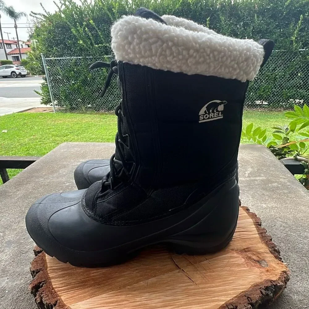 Sorel Cumberland Insulated Waterproof Snow Boots Black Size 9